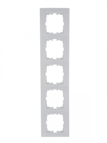 Рамка 5-м Karina горизонт. бел. LEZARD 707-0200-150