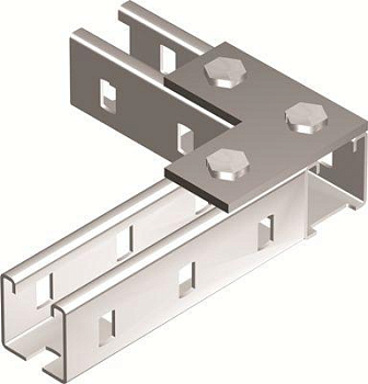 Пластина для профиля С-образ. соединительная L-образ. 90х90 3 отверстия DKC BMD1021HDZ