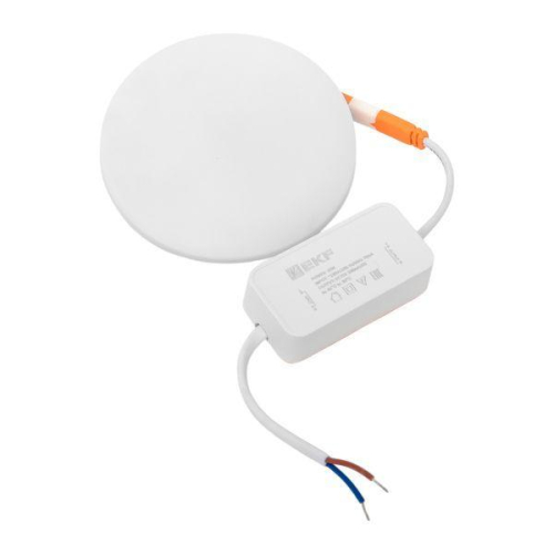 Светильник светодиодный ДВО 1102 10Вт 4000К IP20 круглый встраив. даунлайт безрамочный LUMA EKF DLL-1102-R-10-4000