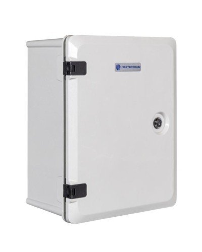 Шкаф монтажный композитный IK10 290x390x190мм IP66 Mastermann 00-01020360