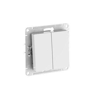 Переключатель 2-кл. AtlasDesign (сх. 6/2) 10AX быстрозажим. клем. механизм бел. SE ATN000165S