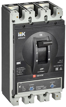 Выключатель автоматический в литом корпусе 3п I 85кА 630А расцепитель термомагнитный регулируемый ARMAT IEK AR-MCCB-3I-085-0630A-ATUC