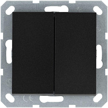 Выключатель 2-кл. 10А IP20 механизм антрацит Jasmart G3023B