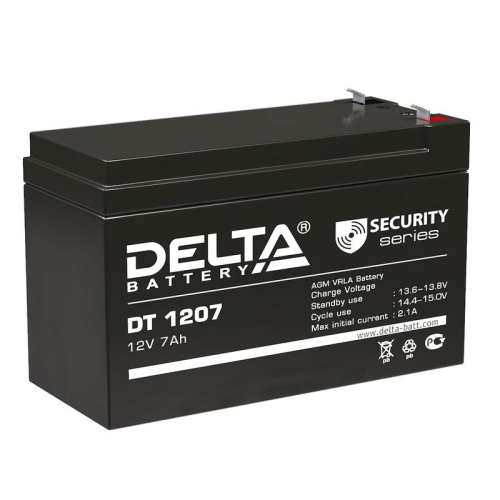 Аккумулятор ОПС 12В 7А.ч DT 1207 Delta 4614010040008