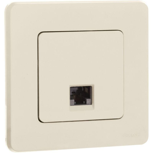 Розетка компьютерная Inspiria RJ45 кат.6 UTP механизм сл. кость IEK 673831