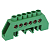 Шина PE "земля" в комбинированном зеленом изоляторе на DIN-рейку 6x9мм 6 групп Rexant 11-2306