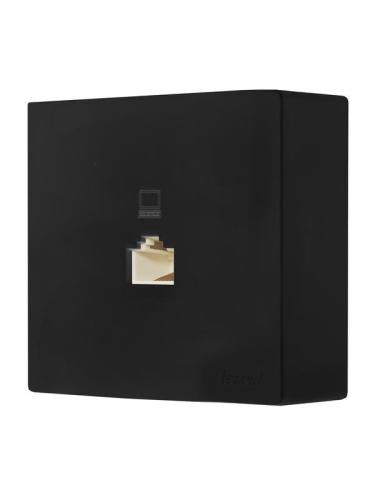 Розетка компьютерная.1-м ОП RJ45 LETO черн. бархат LEZARD 752-4200-139