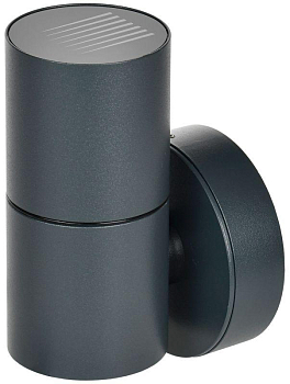 Светильник 5112 GU10 IP65 уличный настенный сер. IEK LT-UPU0-5112-GU10-1-K03