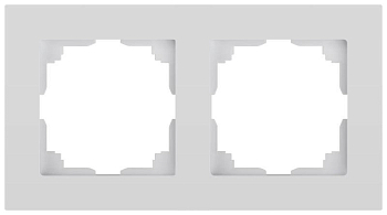 Рамка 2-м СП Accent 6-502-01 бел. Intro Б0063749