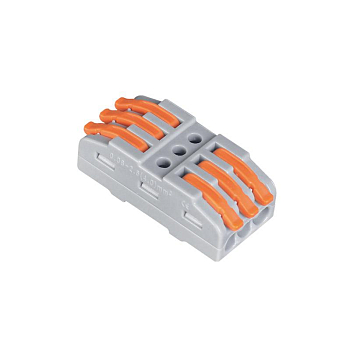 Клемма монтажная СМК PTC-3P 4233 BL/3 450В 32А 0.08-2.5(4.0)кв.мм JazzWay 5073708