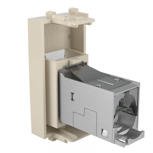 Розетка компьютерная 1мод. Avanti "Ванильная дымка" RJ-45 модульная кат.6 экран DKC 4405391