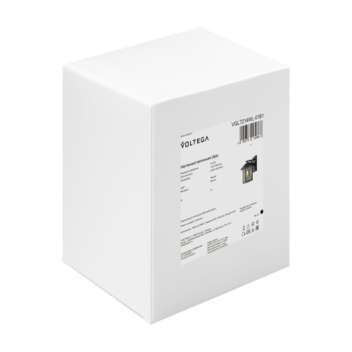 Светильник Gabi 1х40Вт E27 IP44 бра настен. Voltega VGL7214WL-01B1