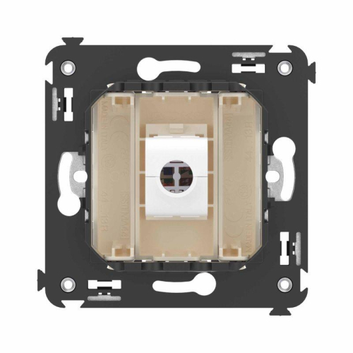 Розетка компьютерная 1-м СП Avanti "Ванильная дымка" RJ45 кат.6A без шторок механизм DKC 4405673
