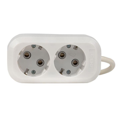 Удлинитель 2х2м с заземл. 16А IP20 Эксперт 3.0кВт ПВС 3х1 EKF UBA16-310-2-02