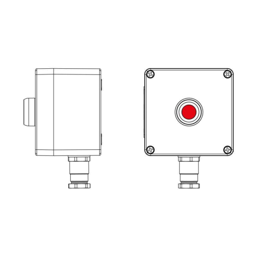 Пост управления взрывозащ. из полиэстера CPE-P-03-(1xP1R(11))-1xKH2MHK(C)1Ex d e IIC Т5 Gb / Ex tb IIIC T95град.C Db IP66/КЗ DKC 2231.031.22.1214