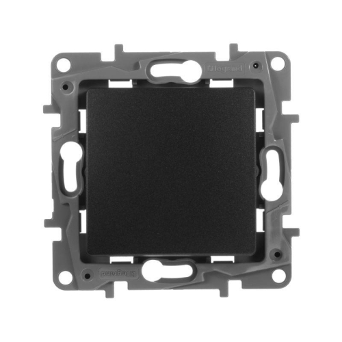 Выключатель 1-кл. СП Etika 10А IP20 250В 10AX авт. зажимы механизм антрацит IEK 672601