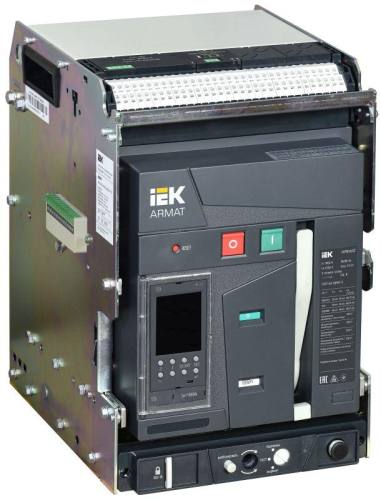 Выключатель автоматический воздушный 3п B 1600А 85кА TD выдвижн. с комплектом аксессуаров ARMAT IEK AR-ACB-3VB-085-1600A-TDCF