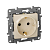Розетка 1-м СП Etika 16А IP31 250В 2P+E с заземл. защ. шторки немецк. стандарт винтов. клеммы механизм сл. кость IEK 672322