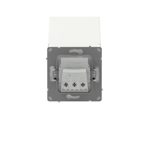 Розетка силовая KANT IP44 2P+E защ. шторки с крышкой бел. магнолия DKC 7000013