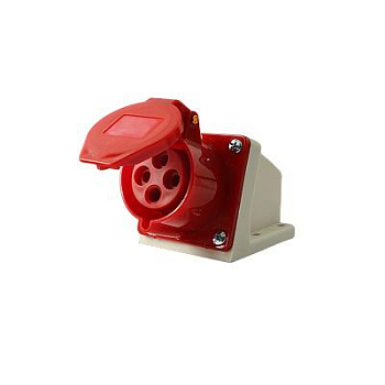 Розетка стационарная ОП PPC 124 32А 4п 3Р+РЕ 380В IP44 Pro JazzWay 5072718