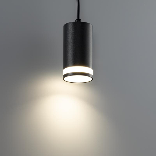 Светильник трековый подвес ARTLINE 55х55х100мм GU10 230В алюм./пластик. 2.6кв.м черн.н. Ritter 59930 6