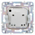 Розетка SKANDY 10А без заземл. защ. шторки SK-R01Sh шампань IEK SK-R13-10-K37