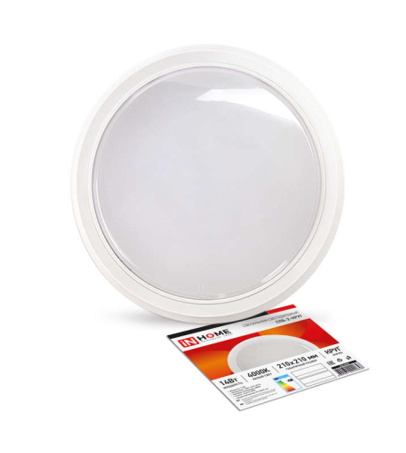 Светильник светодиодный СПБ-2-КРУГ 14Вт 4000К 1100лм 230В 210мм бел. IN HOME 4690612020648