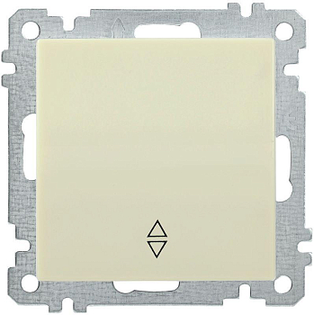 Переключатель проходной 1-кл. СП BOLERO 10А IP20 ВС10-1-2-Б механизм крем. IEK EVB12-K33-10