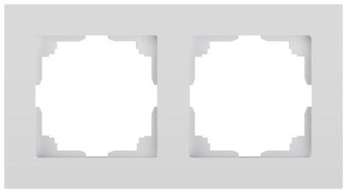 Рамка 2-м СП Accent 6-502-01 бел. Intro Б0063749