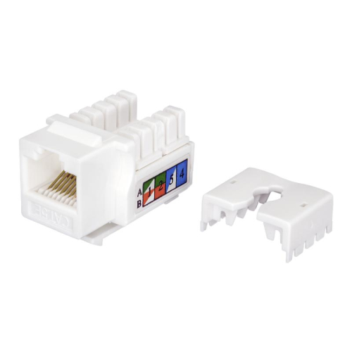 Модуль Keystone Jack RJ45 (8P8C) UTP кат.5E инструментал. бел. SUPRLAN 10-0313