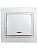 Выключатель 1-кл. СП Plano 10А IP20 1-102-01 250В с подсветкой бел. Intro Б0027597