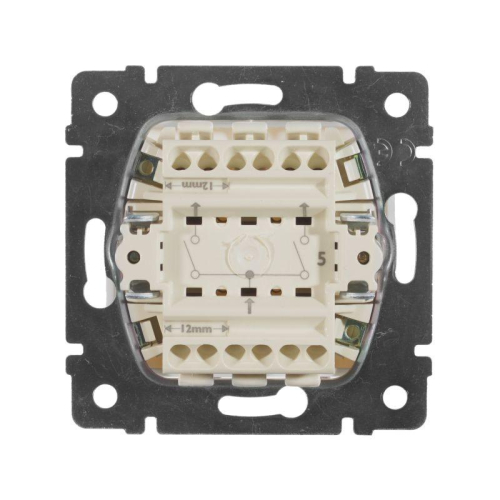 Выключатель 2-кл. СП Valena 10А IP31 250В механизм бел. IEK 774405