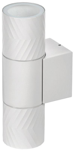 Светильник 5108 2хGU10 IP65 уличный настенный бел. IEK LT-UBU0-5108-GU10-2-K01