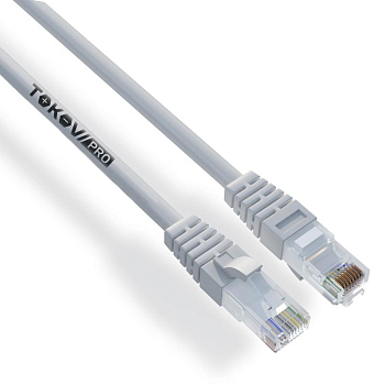 Патч-корд кат.6 U/UTP 24 AWG LSZH 10м PRO TOKOV ELECTRIC TKP-PC06-6U-CULSZH-10M