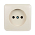 Розетка 1-м ОП Viola 16А IP20 без заземл. крем. LEZARD 751-0300-121