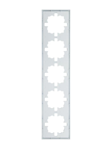 Рамка 5-м ZIMA горизонт. бел. LEZARD 704-0200-150