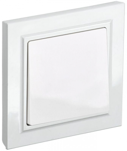 Выключатель 1-кл. СП BRITE ВСР10-1-0-БрБ 10А в сборе бел. IEK BR-V10-0-10-K01-F