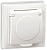 Розетка 1-м СП Кварта РСбш10-3-КБ-44 16А IP44 с заземл. защ. шторки с крышкой бел. GENERICA KV-R16-16-44-K01
