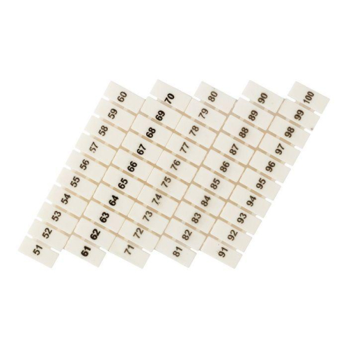 Маркеры для ST 1.5 с нумерацией 50-100 (уп.100шт) EKF zb-st-1.5-50-100