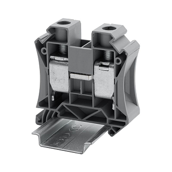 Клемма проходная винтовой зажим; 2 точки подключения; 35кв.мм сер. DKC TUR-35R