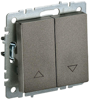 Выключатель жалюзи СП BRITE ВС10-1-5-БрТБ 10А механизм бронза IEK BR-V15-0-10-K45