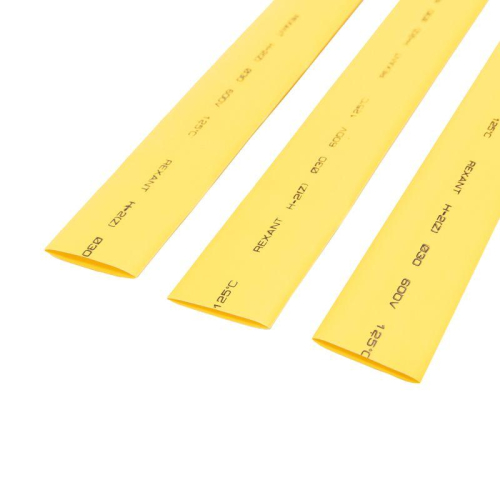 Трубка термоусадочная ТУТ нг 30.0/15.0 желт. 1м Rexant 23-0002