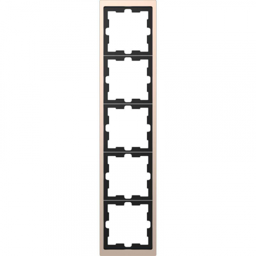 Рамка 5-м Merten D-Life SD шампань SchE MTN4050-6551