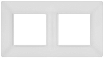 Рамка 2-м Elegance 14-5002-01М для розеток и выключателей матов. бел. Эра Б0065814