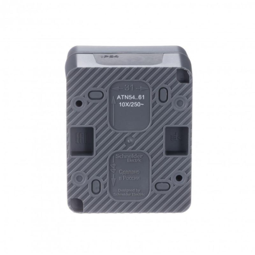 Переключатель проходной 1-кл. ОП AtlasDesign PROFI IP54 10AX антрацит SE ATN544061