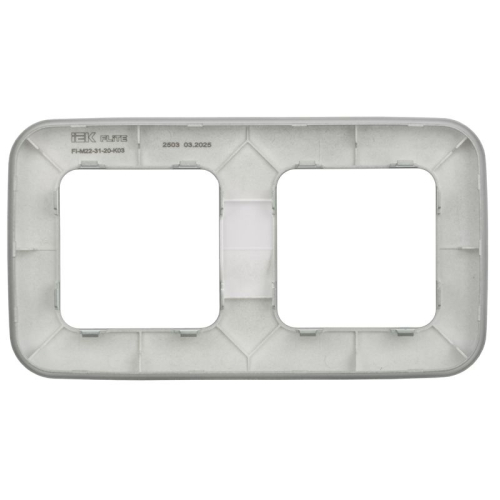 Рамка 2-м СП FLITE РУ-2-А-ФлС сер. IEK FI-M22-31-20-K03