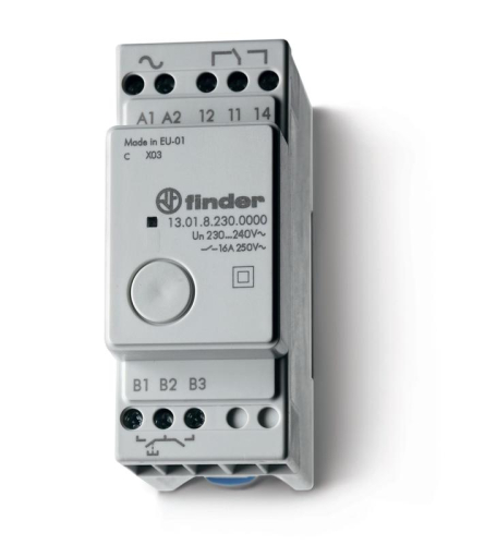 Реле модульное электронное шаговое/моностабильное 1НО 16А 24В AC/DC Ш=35мм IP20 FINDER 130100240000