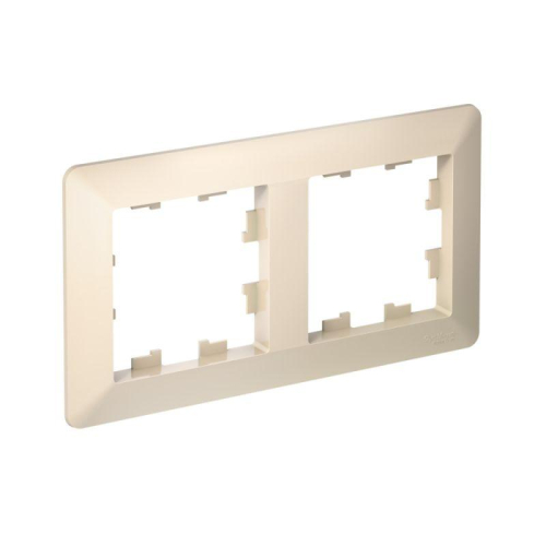 Рамка 2-м AtlasDesign Air беж./дым. бел. SE ATN220202