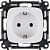 Розетка 1-м СП Valena Allure 16А IP2X 250В 2P+E безвинтов. клеммы с лицев. панелью механизм бел. Leg 753721
