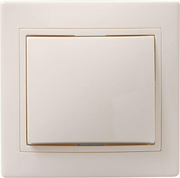 Выключатель 1-кл. СП Кварта 10А IP20 ВС10-1-0-ККм крем. GENERICA EVK10-K33-10-DM